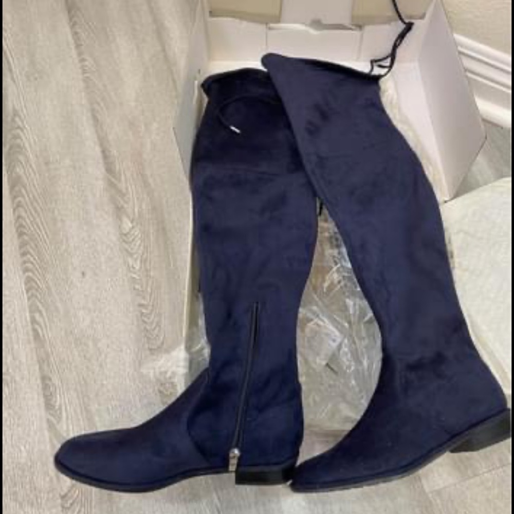 Marc Fisher, 6.5, navy blue, knee boots
